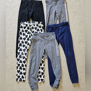 Girls Size 7/8 Leggings lot of 5